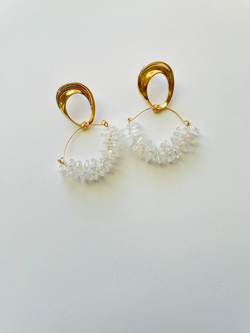 Crystal Clear Beads Earrings