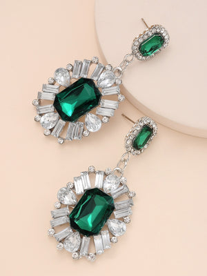 Rhinestone Drop Earrings