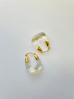 Stylish Clear Hoops