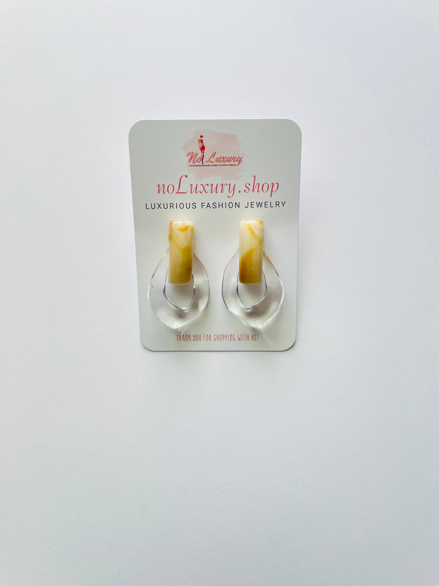 Clear Statement Earrings