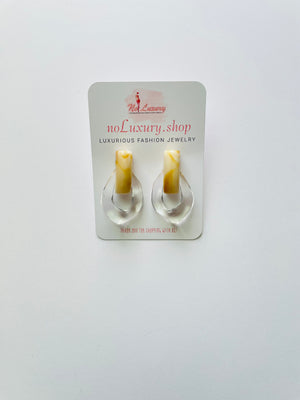 Clear Statement Earrings