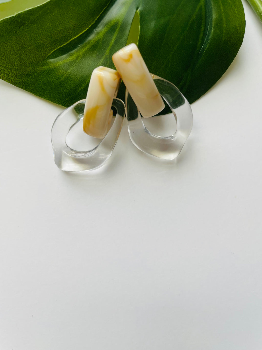 Clear Statement Earrings
