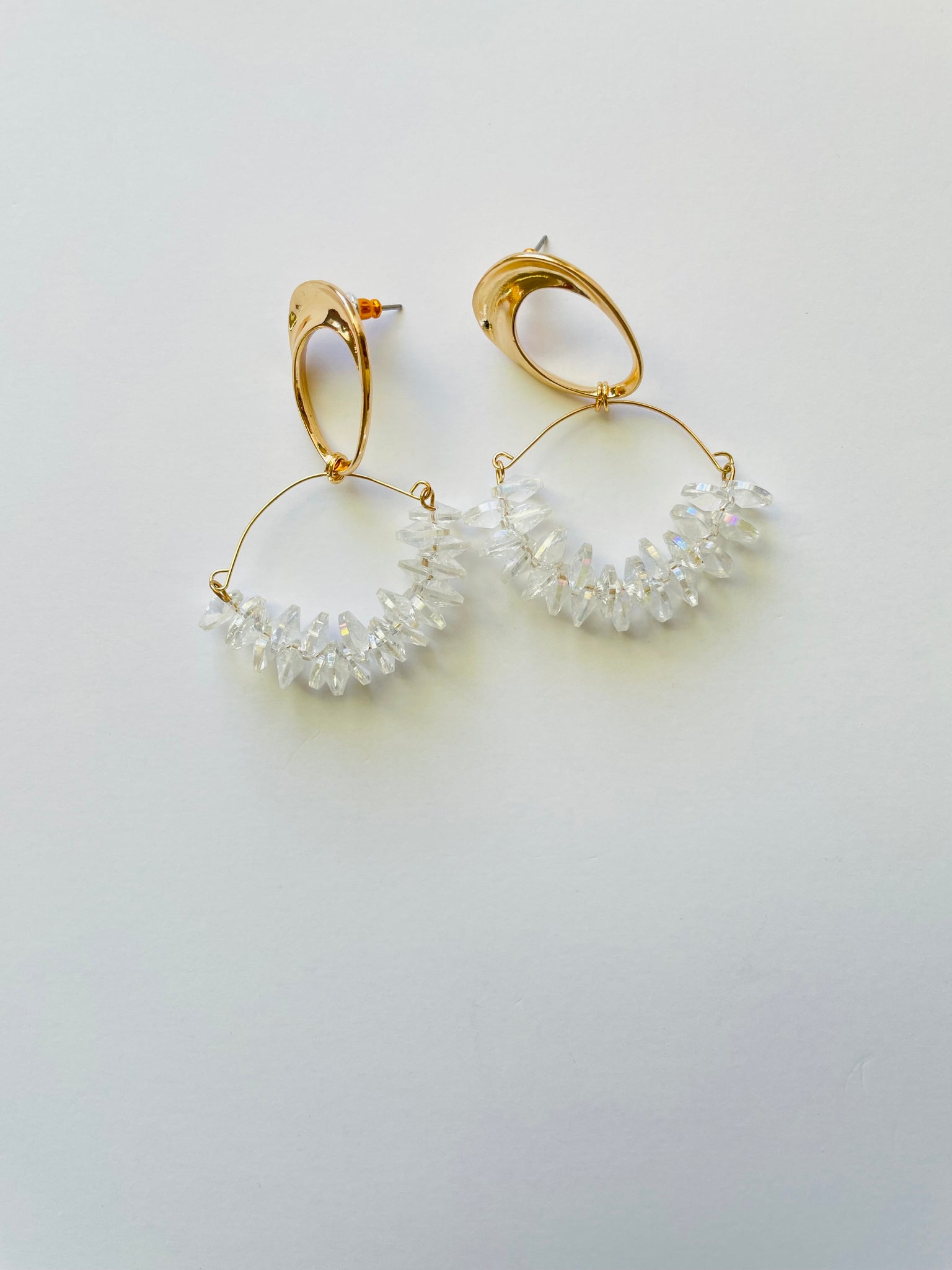 Crystal Clear Beads Earrings