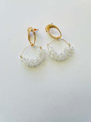 Crystal Clear Beads Earrings