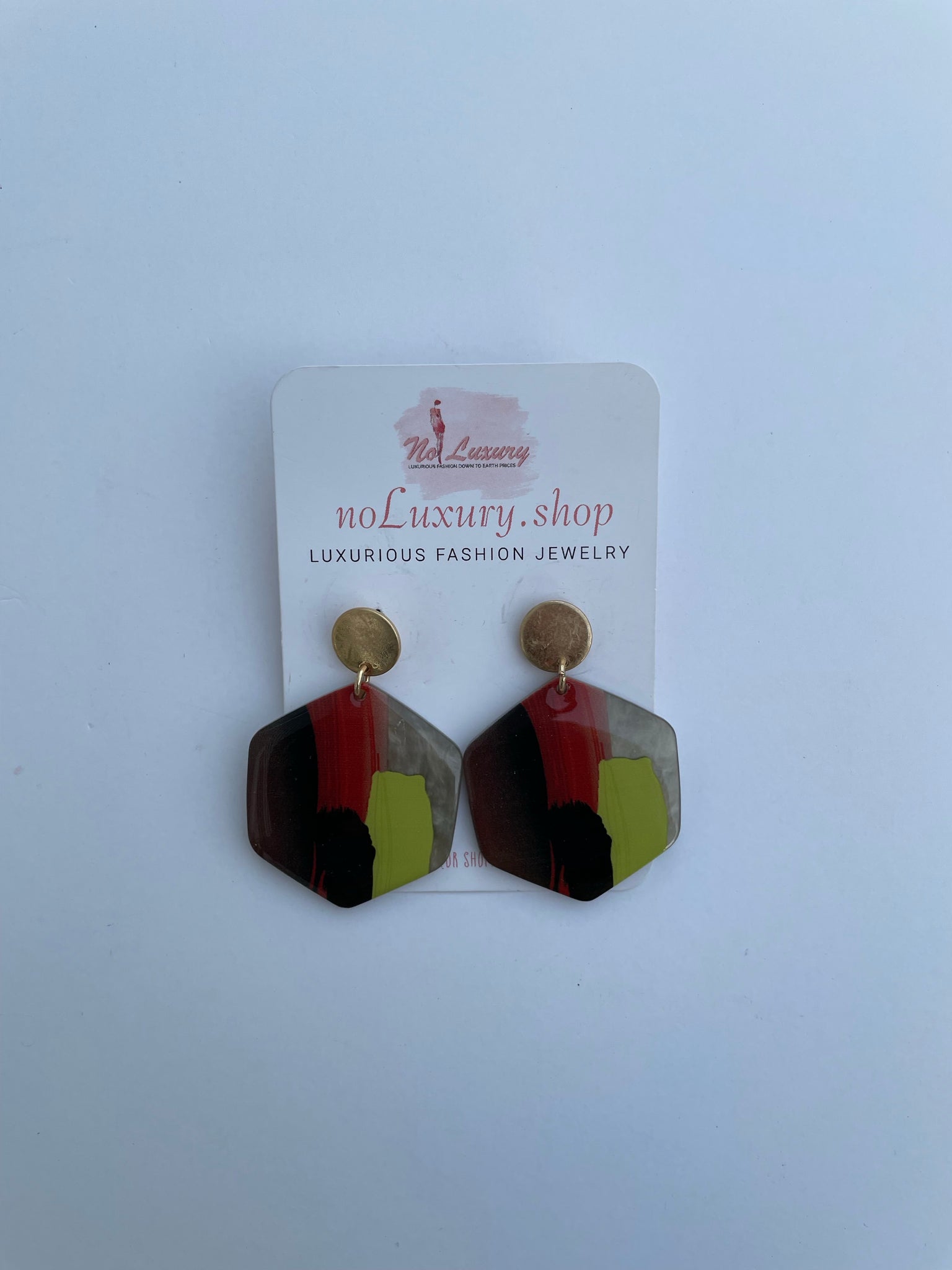 PAINTED DROP EARRINGS