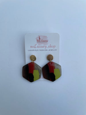 PAINTED DROP EARRINGS