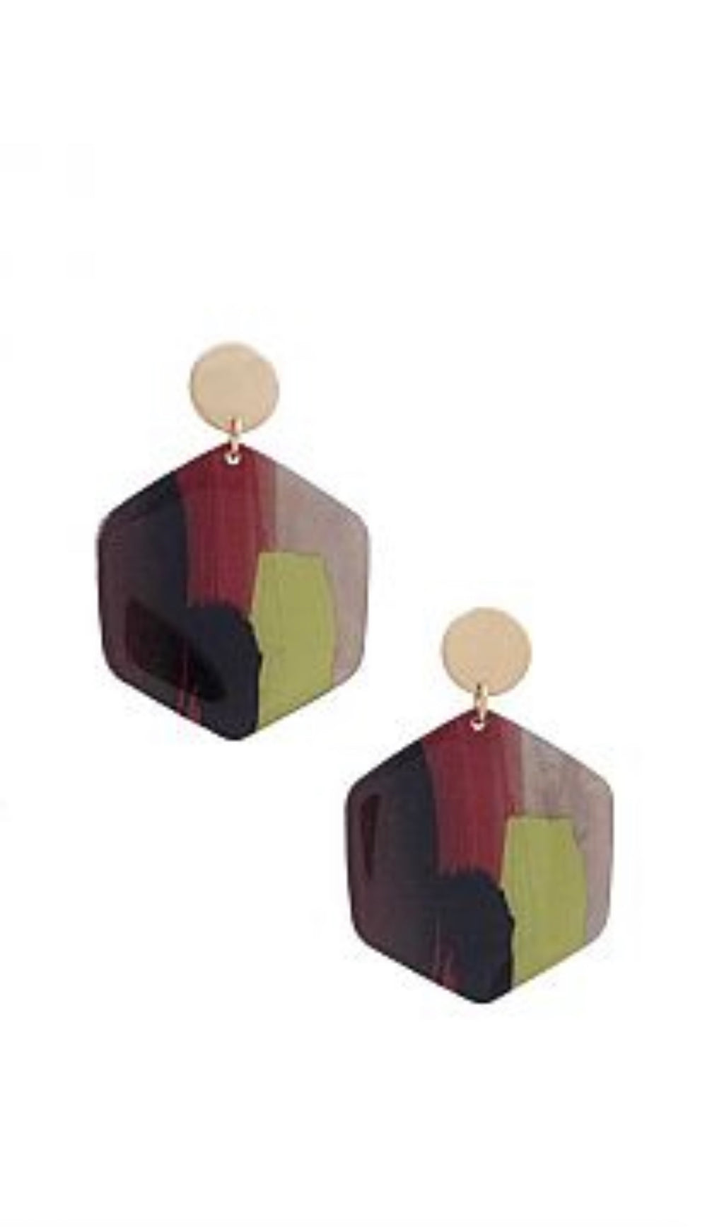 PAINTED DROP EARRINGS