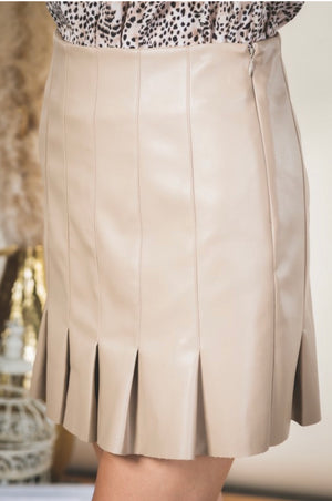 Faux Leather Mini Skirt