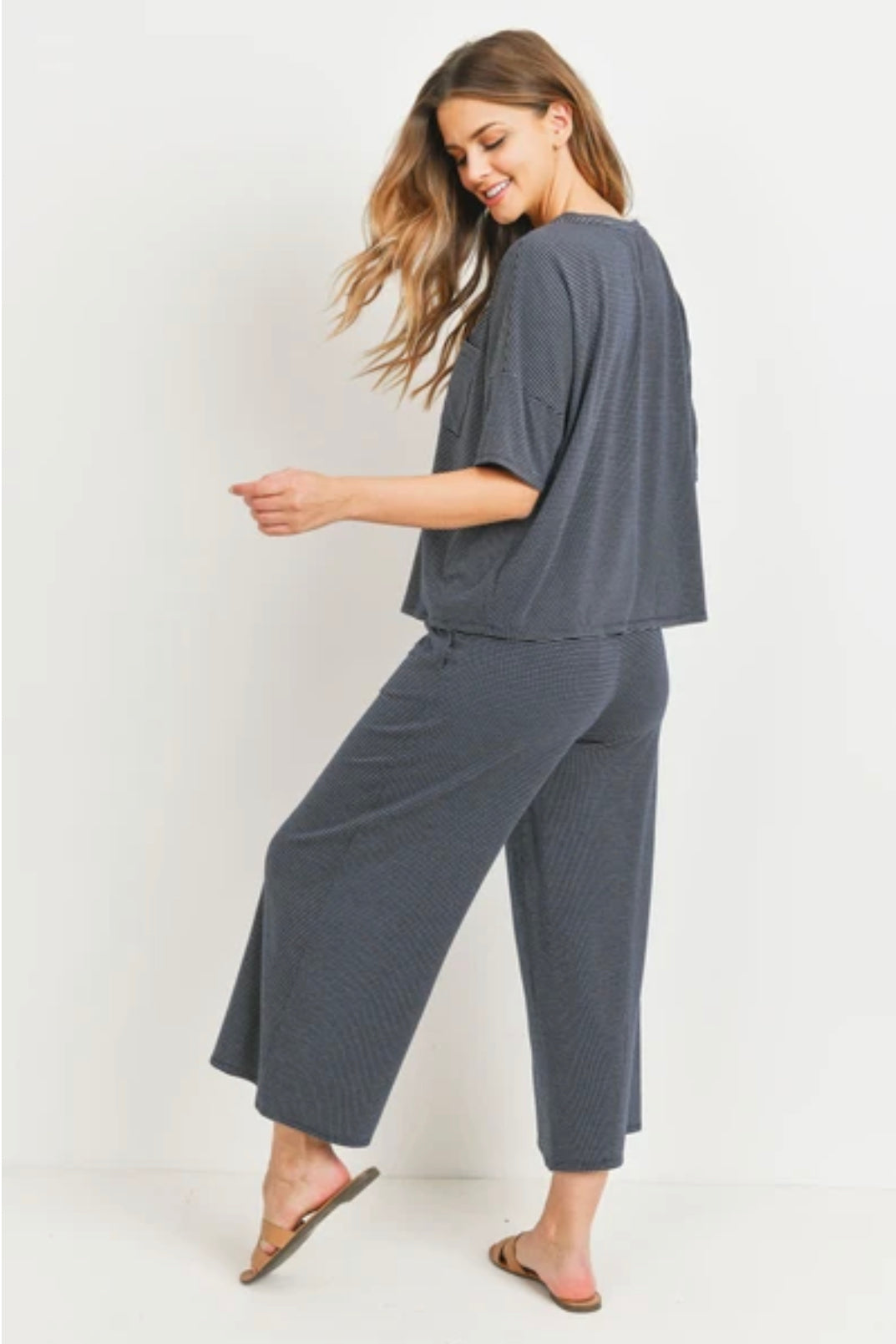 Chic Style Wide Leg Loungewear